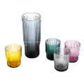 Colorido Jugo de vidrio de vidrio Juego de vaso de jarra